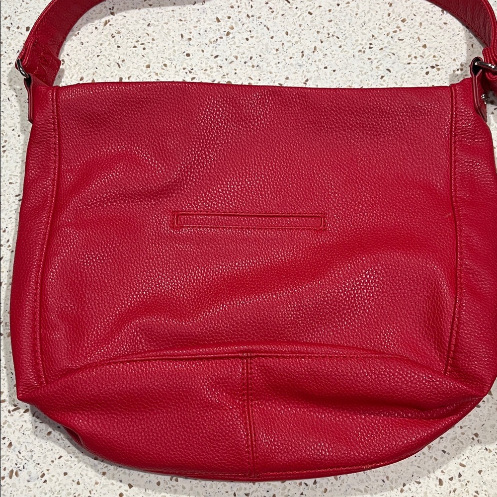 Thirty One Jewell Midway Hobo Very Cherry Pebble shoulder purse - Picture 4 of 7
